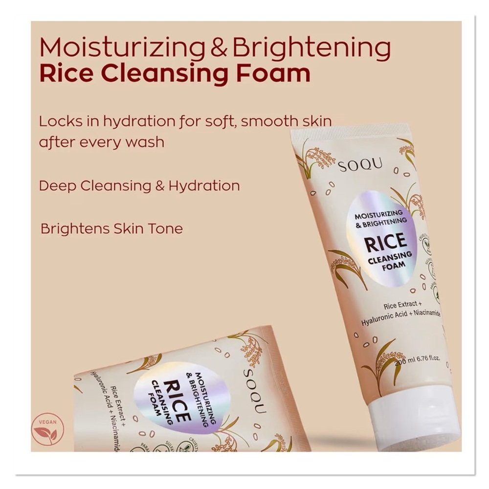 SOQU Rice Cleansing Foam - Picture 4 of 8